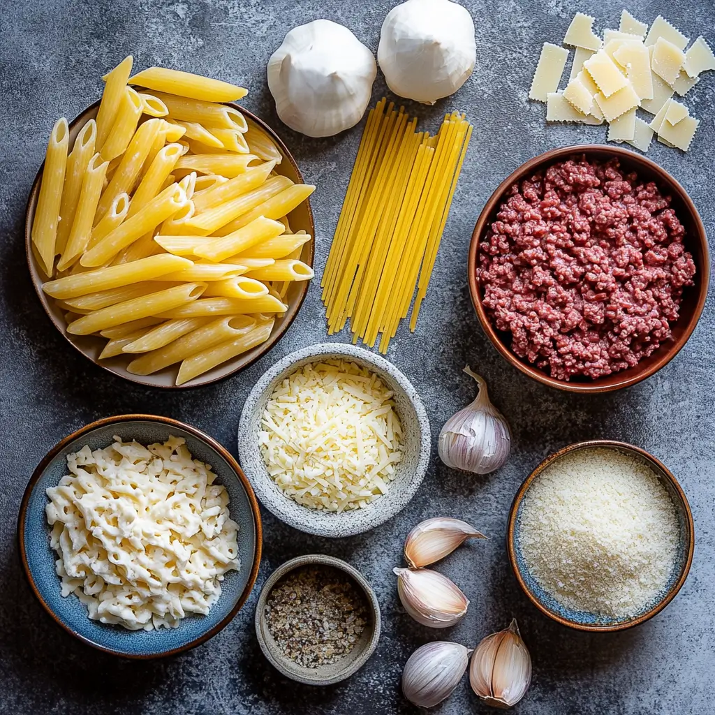 ingredients one pot creamy beef garlic butter