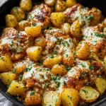Garlic Parmesan Chicken and Potatoes on sheet pan