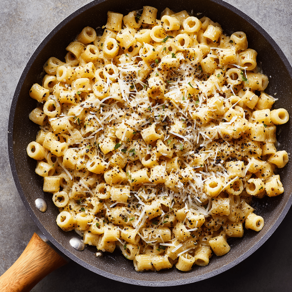 Creamy one-pan ditalini pasta recipe viral with parmesan and pepper